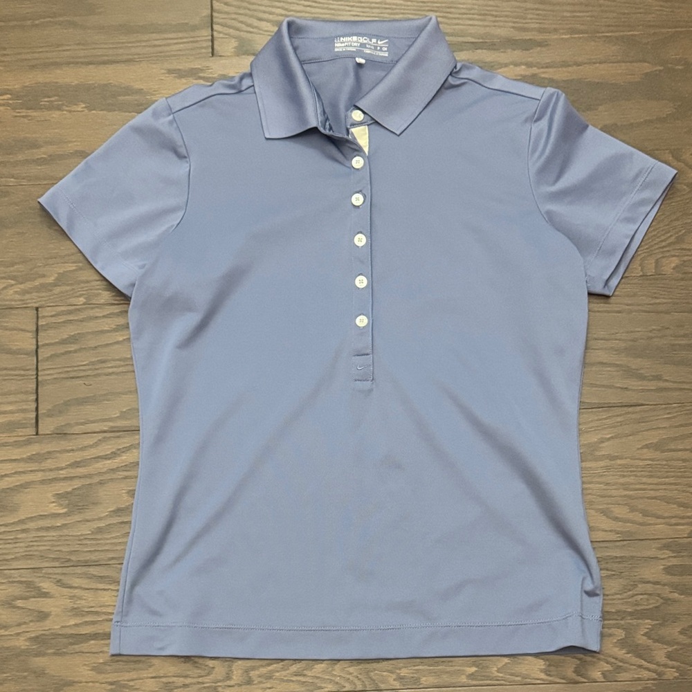 Nike Women's Button Down Shirt in Light Blue